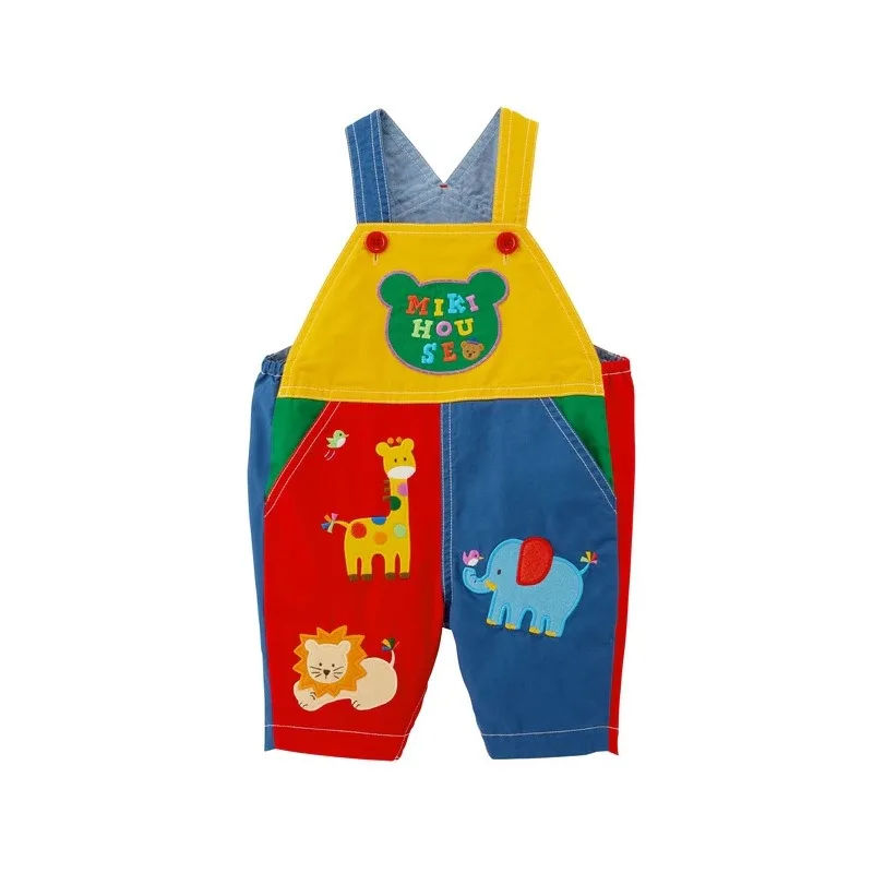 Boys Summer Shorts Overalls Capri Pants Bear Cartoon Baby Girls Rainbow Pant Kids Clothes Baby Pants Boy Baby Jumpsuit 80-120 - Image 2