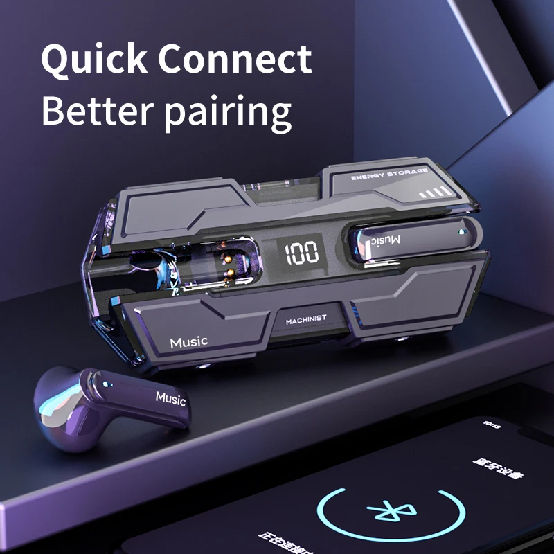 Wireless Bluetooth earphones TWS Touch Headset Sports Stereo Gaming Headset With Microphone For Universal Gaming - Image 4