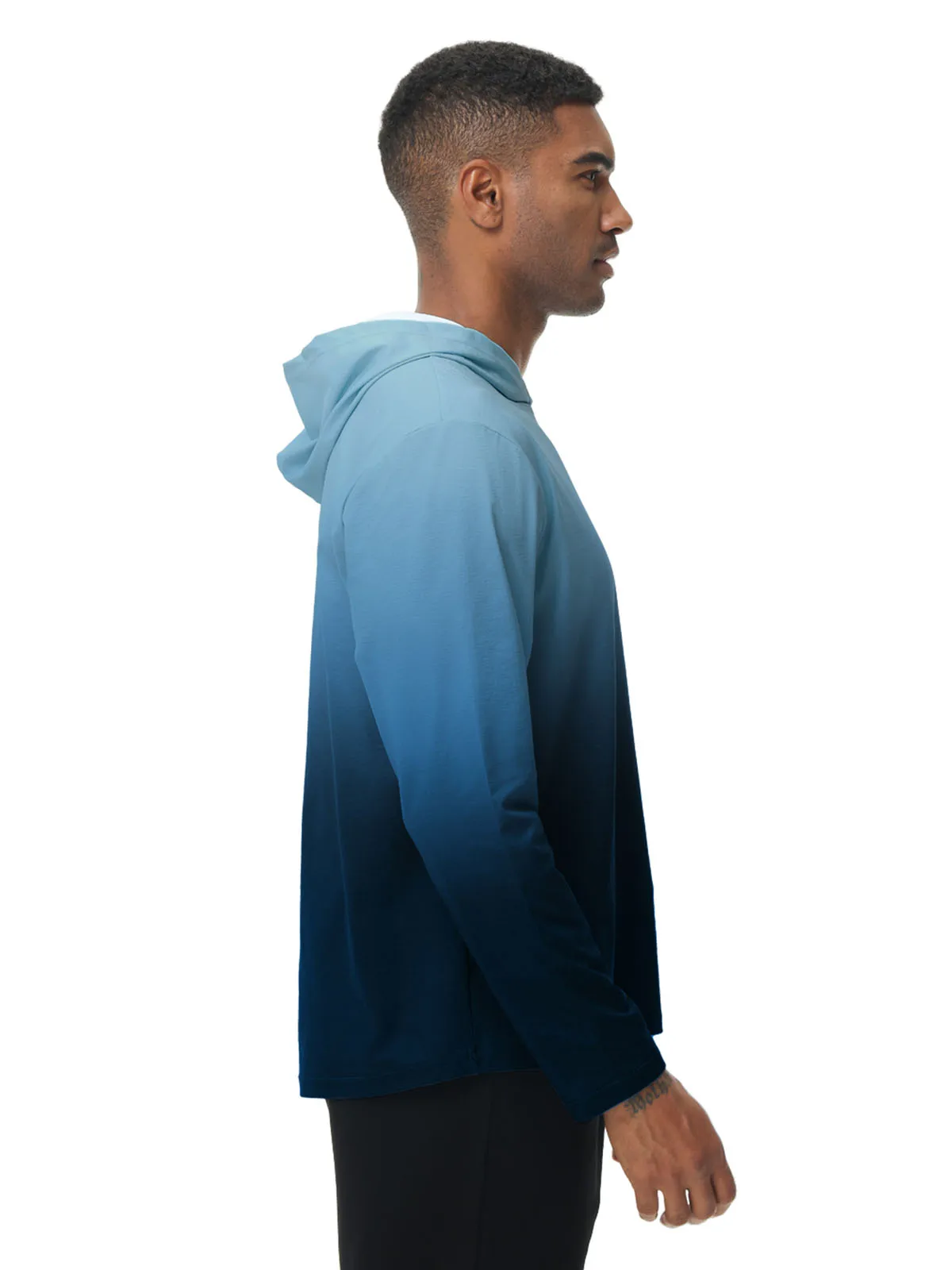 Men's Summer Hoodie Long Sleeve UPF 50+ Rash Guard Hoodie Tracksuit Running Jogger Shirt Athletic Hoodie Fishing Hiking Shirts - Image 4