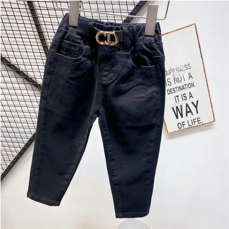 Kids Boys Jeans Pants Spring and Autumn Soft Children Baby Elastic Waist Cartoon Cotton Denim Pants for Boys 30 - Image 5