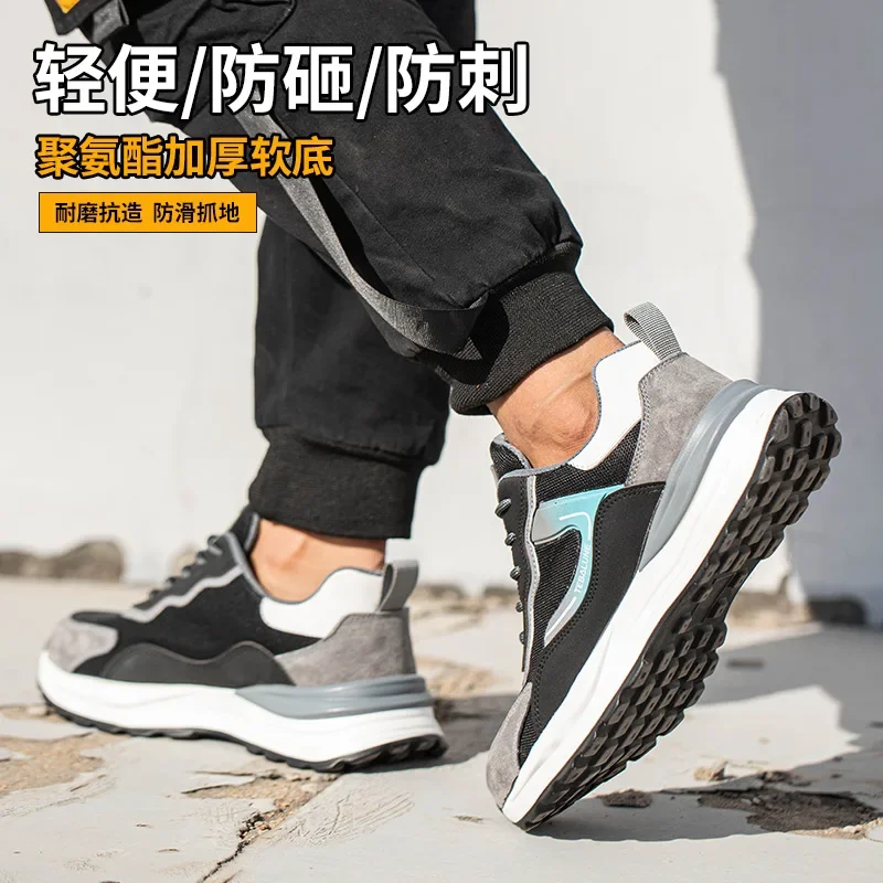 Composite Toe Anti Static Wrok Safety Shoes For Men Indestructible Prevent Puncture Sneakers Boots Lightweight Male Footwear - Image 4
