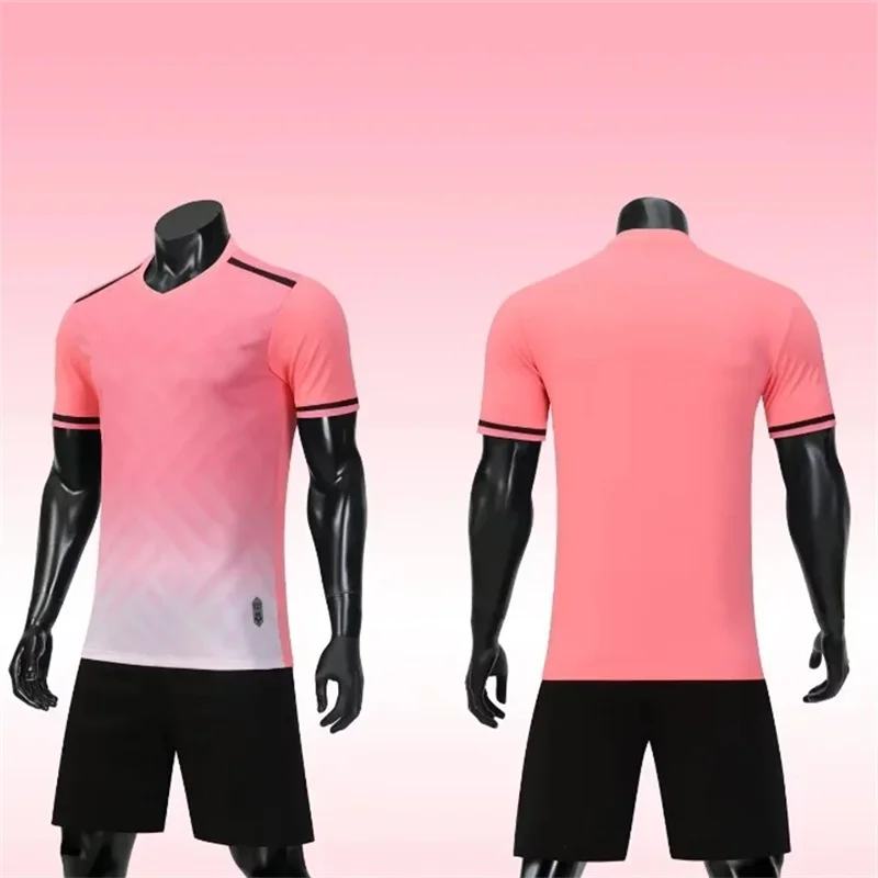 Football Jerseys High Quality Blank Soccer Short Sleeve Shorts Kids Women Men Sport T-Shirt DIY Number Customization - Image 5
