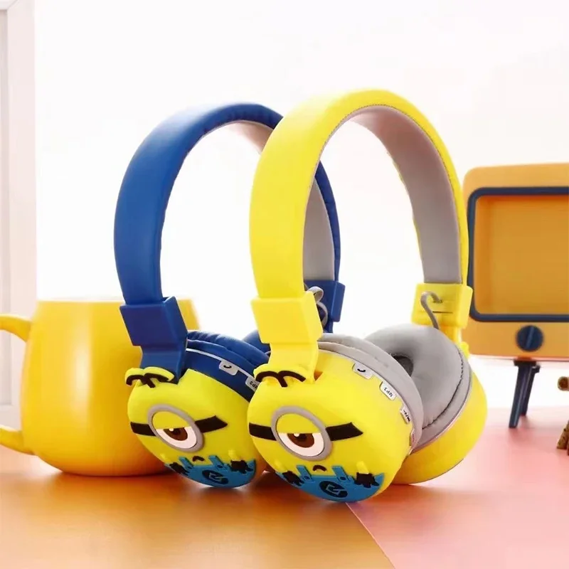New Minions Wireless Headphones Movie Despicable Me Bluetooth Headset Stereo Music Gaming Headsets Sports Game Headset Kids Gift - Image 3