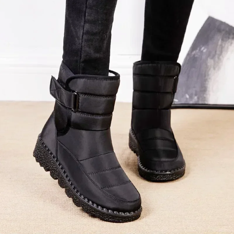 Boots Women Non Slip Waterproof Winter Snow Boots Platform Shoes for Women Warm Ankle Boots Cotton Padded Shoes Botas De Mujer - Image 2