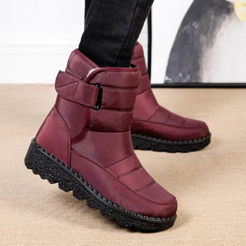 Boots Women Non Slip Waterproof Winter Snow Boots Platform Shoes for Women Warm Ankle Boots Cotton Padded Shoes Botas De Mujer - Image 4