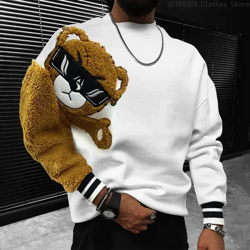 Men's Evil Blood Large Pattern Hoodie Unique Personality Casual Hoodie Autumn / Winter Thickened Warm Black Hoodie for Men Full - Image 6