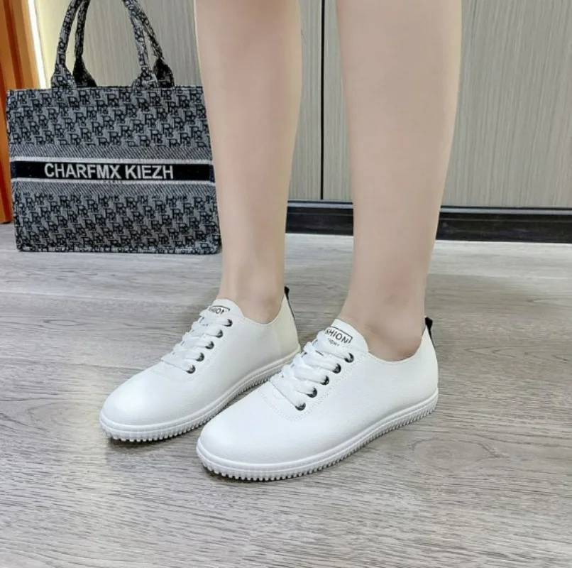 Women Shoes Summer 2024 Spring Women White Casual Shoes Breathable Flats Fashion Breathable Women Sneakers - Image 5