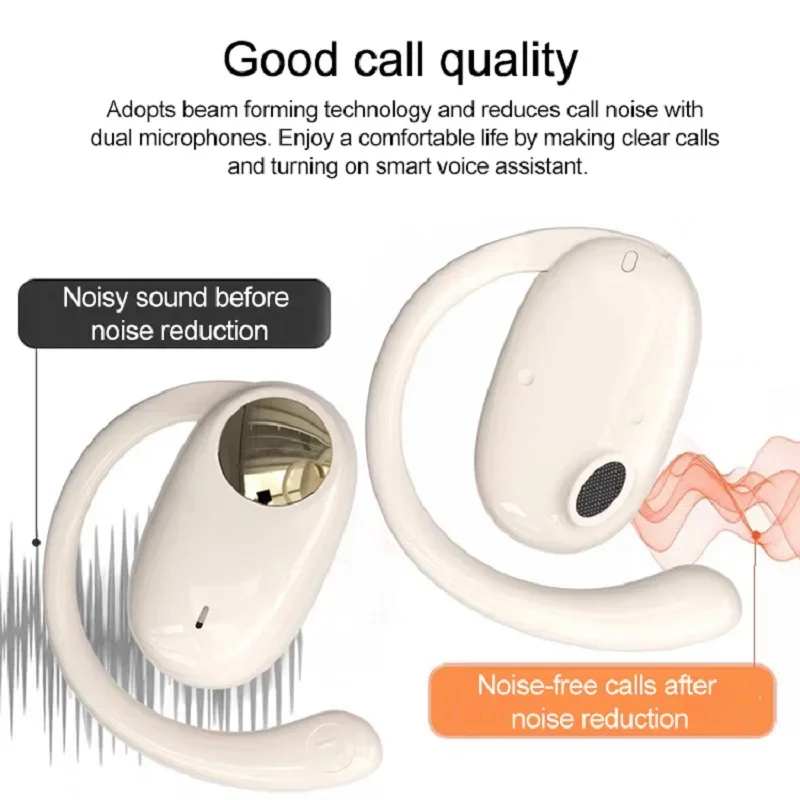 SW-0511 Wireless Bluetooth Earphones Earbuds Touch Light Air Conduction High quality Fitness Driving office Headset With Mic - Image 5