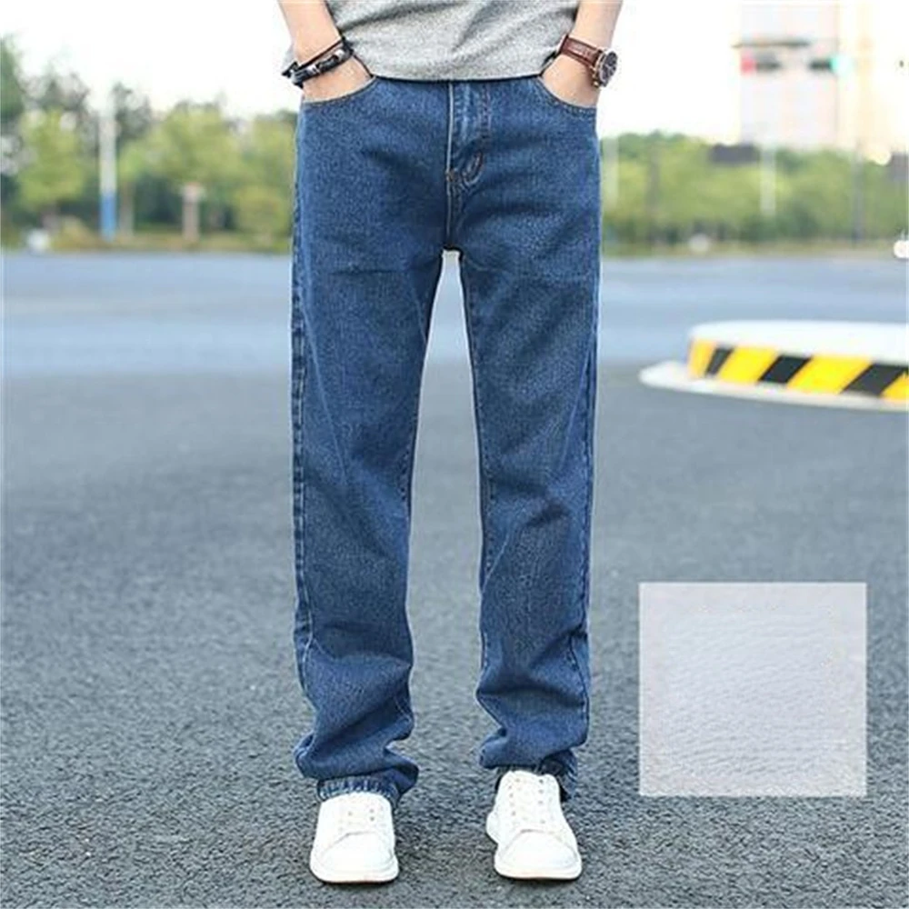 2022 Spring Summer Men's Thin Straight-leg Loose Jeans Classic Style Advanced Stretch Baggy Pants Male Wide leg jeans pants - Image 3