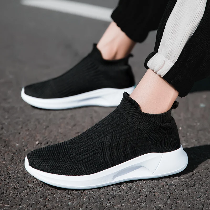 Hot Sale Pink Casual Sneakers Women Men Sock Running Shoes Breathable Women's Sports Sneaker Outdoor Tennis Men Slip-On Footwear - Image 6
