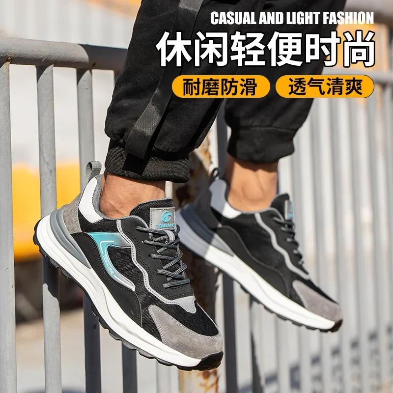 Composite Toe Anti Static Wrok Safety Shoes For Men Indestructible Prevent Puncture Sneakers Boots Lightweight Male Footwear - Image 5