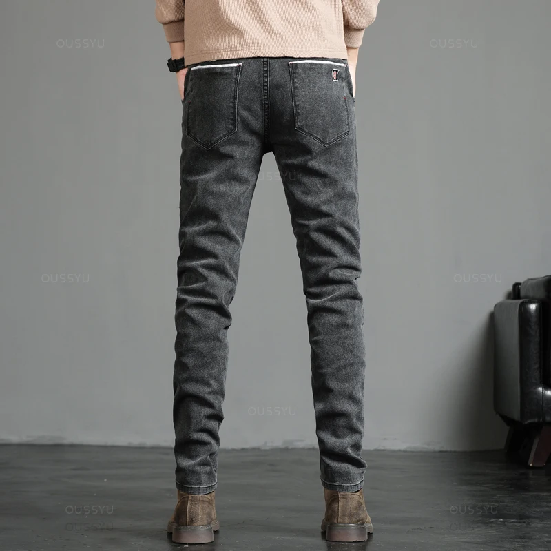 2024 New Men's Stretch Skinny Jeans Fashion Casual Cotton Denim Slim Fit Pants Male Korean Trousers Streetwear Brand Clothing - Image 2