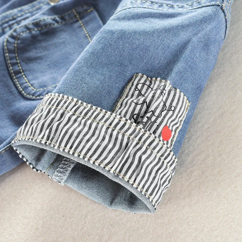 DIIMUU Baby Children Boys Clothing Toddler Overalls Denim Pants Fashion Kids Casual Jumpsuits Long Sleeve Trousers - Image 5