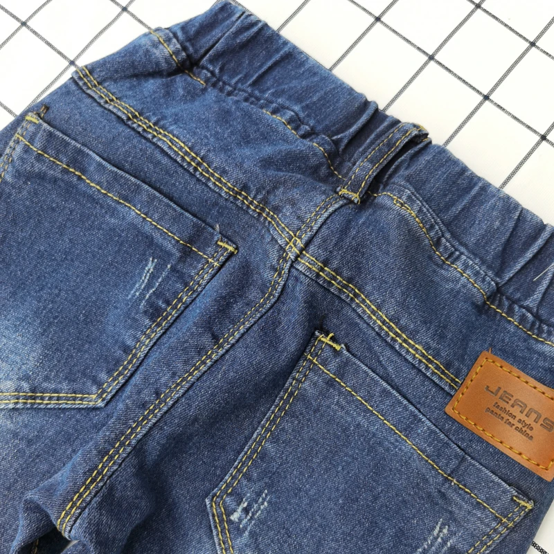 IENENS 4-11Y Boys Slim Straight Jeans Summer Classic Jean Bottoms Children Denim Long Pants Kids Baby Boy Casual Trousers - Image 5