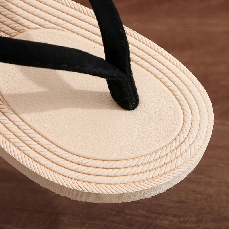 Fashion Lady Slippers Shoes Retro Women Summer Flip Flops Casual Slippers Flat Sandals Beach Open Toe Flat Slippers Slides - Image 5