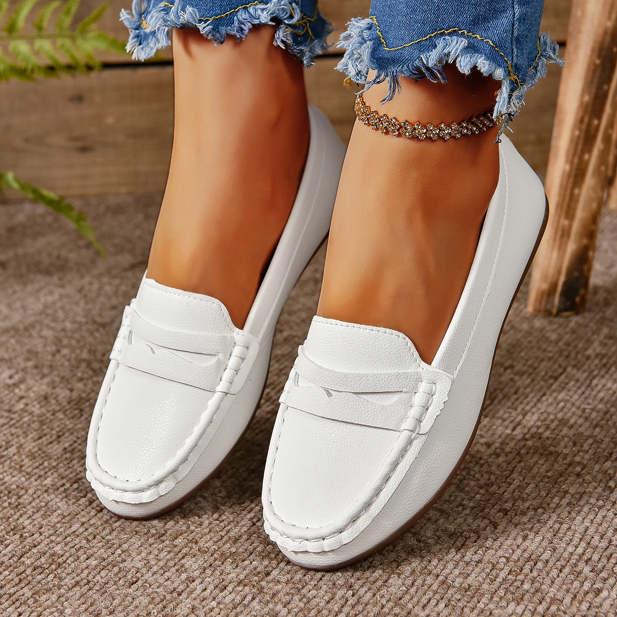 New Flats Shallow Loafers Women Walking Casual Shoes Designer Summer Comfort Soft Sole Shoes Brand Office Zapatillas De Mujer - Image 2