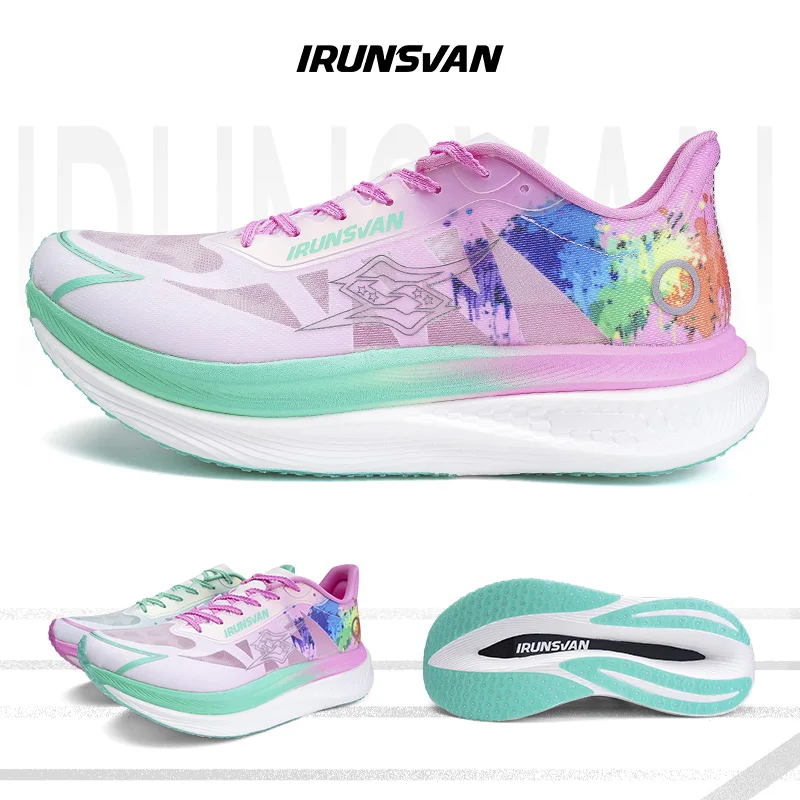 2024 Carbon Plate Running Shoes for Men & Women - Lightweight Marathon Racing Shoes with Nylon Plate & Cushioned Sole - IRUNSVAN - Image 4