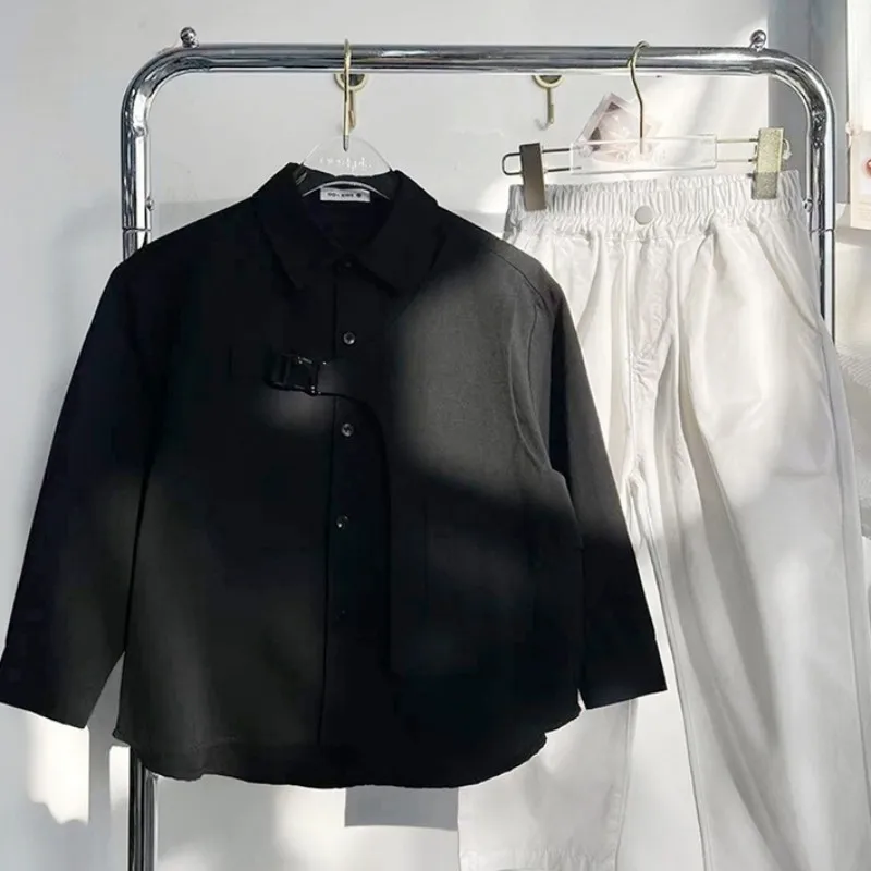 Boys Baby's Kids Blouse Jacket Outwear 2023 Black Spring Autumn Shirts Cotton Gift Plus Size Children's Clothing - Image 5
