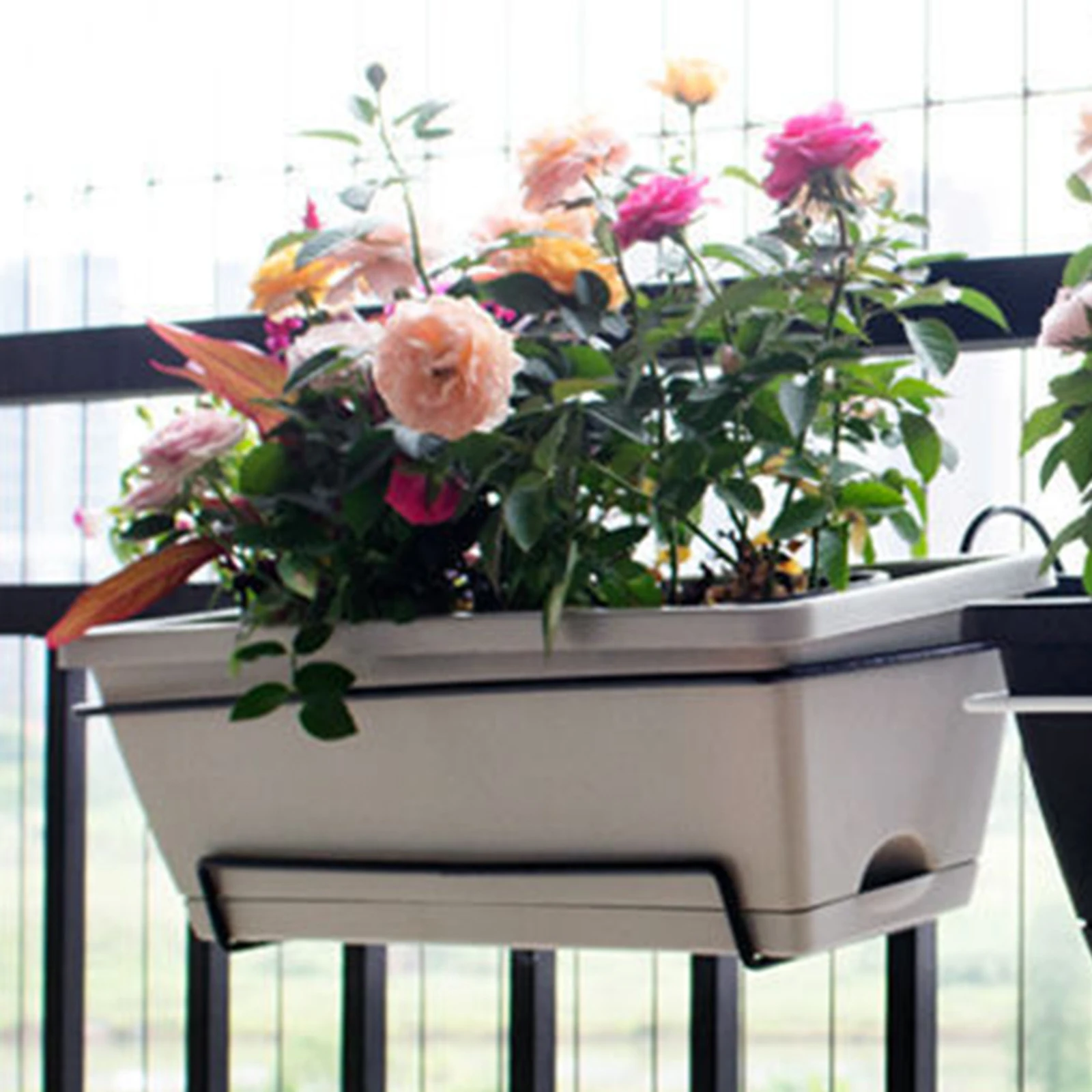 Hanging Planter for Balcony Railing Plant Basket Fence Planter Home Decor Window Box Planter Flower Pot for Garden Deck Yard 6L - Image 3