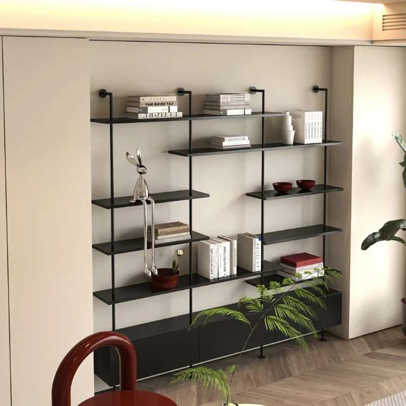 Furniture Home Organizer Room Bedroom Shelf Industrial Rotating Storage Library Book Luxury Interior Estante Bookshelf Books - Image 4
