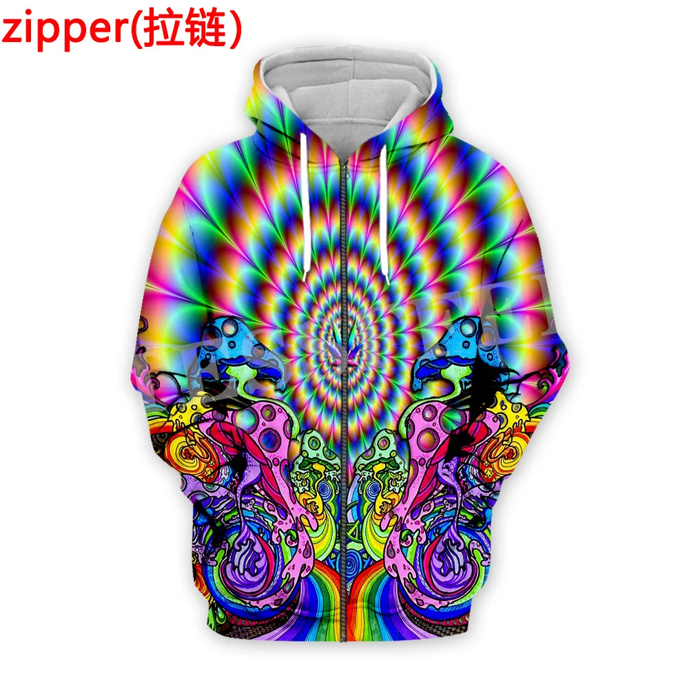 Mushroom Forest Plants Fungus Trippy Abstract Psychedelic Hippie Tracksuit Harajuku Pullover Streetwear Casual Jacket Hoodies 29 - Image 2