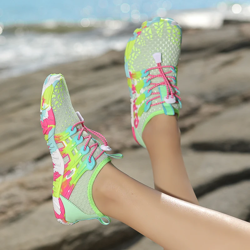 Qiuck Drying Aqua Shoes Men Women's Water Shoes Barefoot Five-Fingers Wading Sneakers Beach Swimming Footwear 2023 New Arrival - Image 2