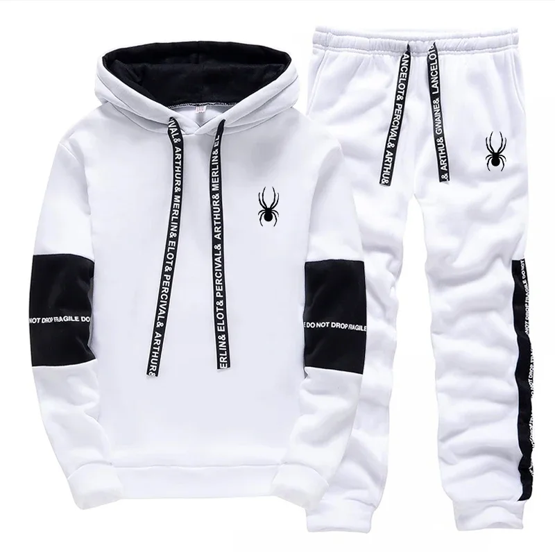 Men's Spring and Autumn Luxury Printed Sportswear Casual Fashion Sports Shirt+Sports Pants 2-piece Outdoor Sports Breathable Set - Image 4