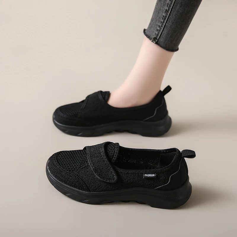 Women Walking Shoes Mesh Light Fitness Loafer Summer Spring Sports Outdoor Mother Girls Flats Breathable Sneakers Big Size 35-42 - Image 6