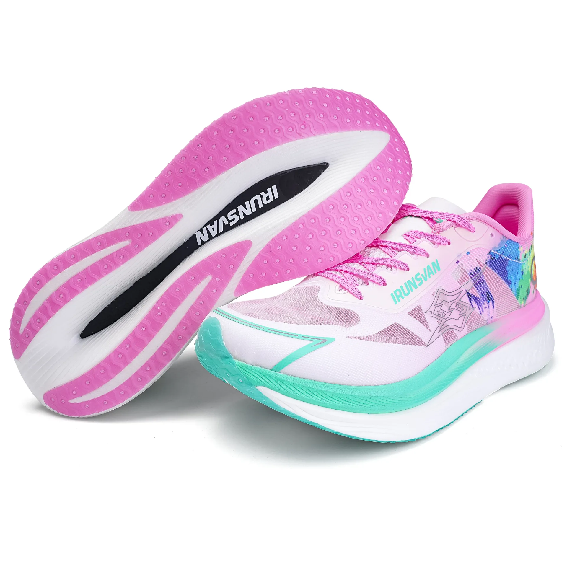 2024 Carbon Plate Running Shoes for Men & Women - Lightweight Marathon Racing Shoes with Nylon Plate & Cushioned Sole - IRUNSVAN - Image 5
