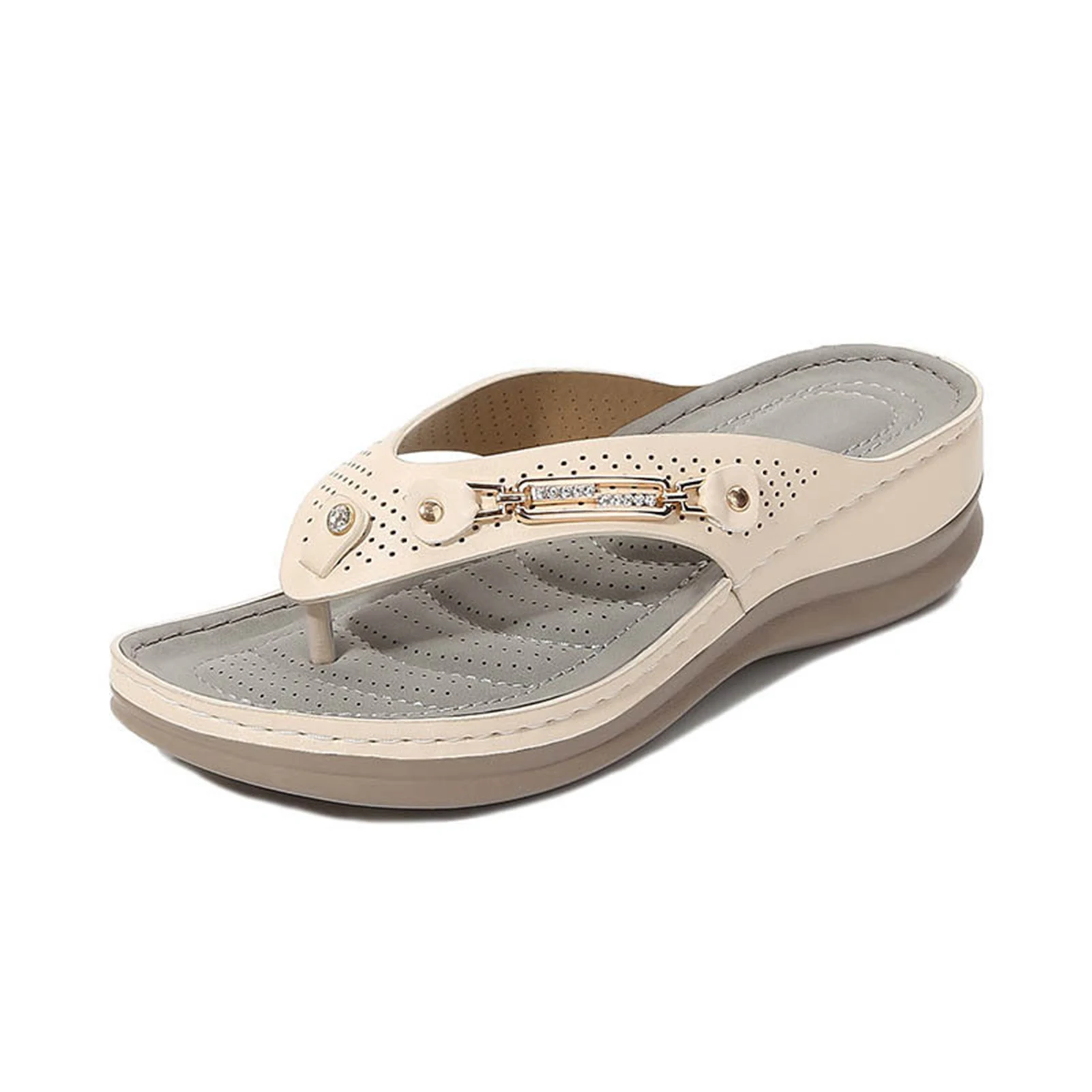 Women's Soft Cushion Flip Flops Thong Sandals Slippers Casual Orthotics Sandals - Image 2