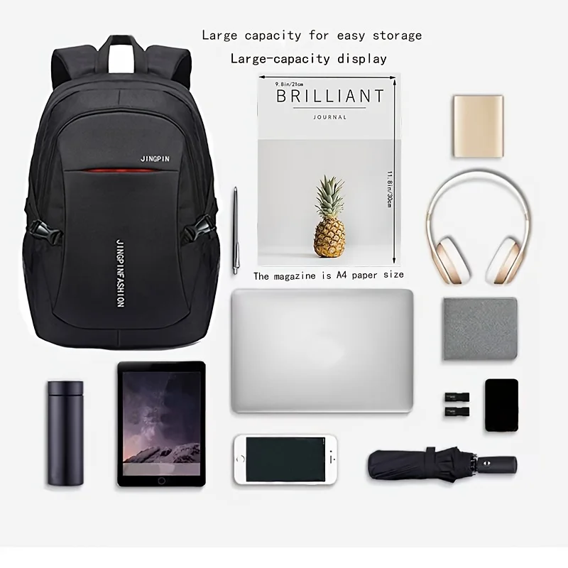 Men's Backpacks Oxford Waterproof Rucksack Business Computer Bag Casual Travel Backpack Senior High School Student Schoolbag - Image 4