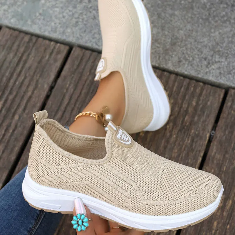 Women's Sneaker Loafers Tennis Femimino Ladies Slip On Breathable Sports Shoes Designer Barefoot Shoes Ballet Flats - Image 6