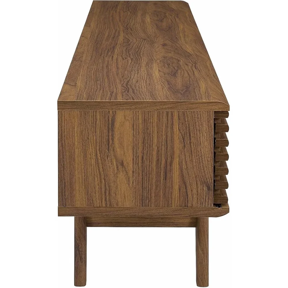 Render Mid-Century Modern Low Profile Media Console TV Stand - Image 4