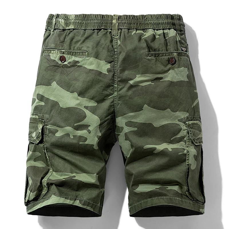 Summer Men Camouflage Cotton Cargo Shorts Men's Fashion Multi-pocket Casual Shorts Pants Outwear Breathable Joggers Shorts Male - Image 4