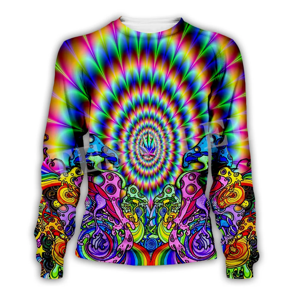 Mushroom Forest Plants Fungus Trippy Abstract Psychedelic Hippie Tracksuit Harajuku Pullover Streetwear Casual Jacket Hoodies 29 - Image 3