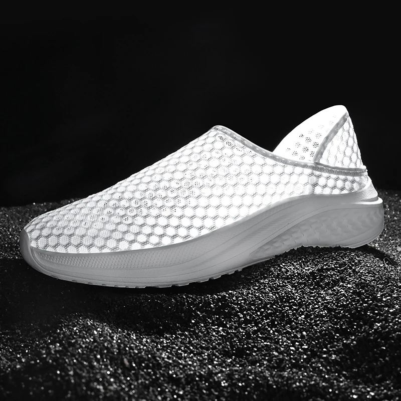 Women Men Summer Mesh Shoes Men's Sneakers Breathable Lightweight Running Shoes Slip on Outdoor Women's Sports Tennis Shoes - Image 2
