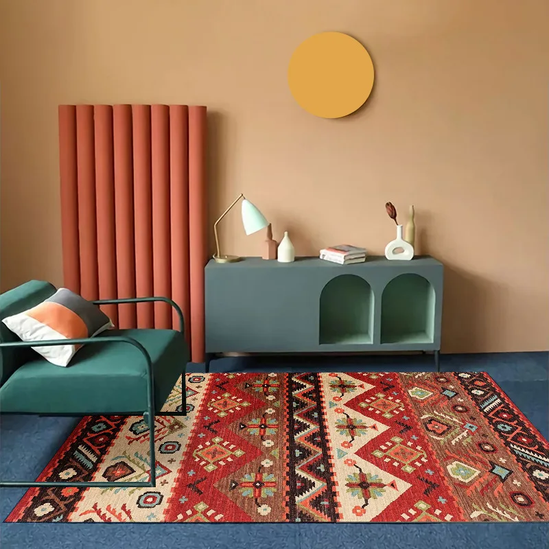 Bohemia Living Room Sofa Carpet Ethnic Style Bedroom Rug Morocco Large Area Rugs Non-slip Porch Mat Can Be Customized Size - Image 4