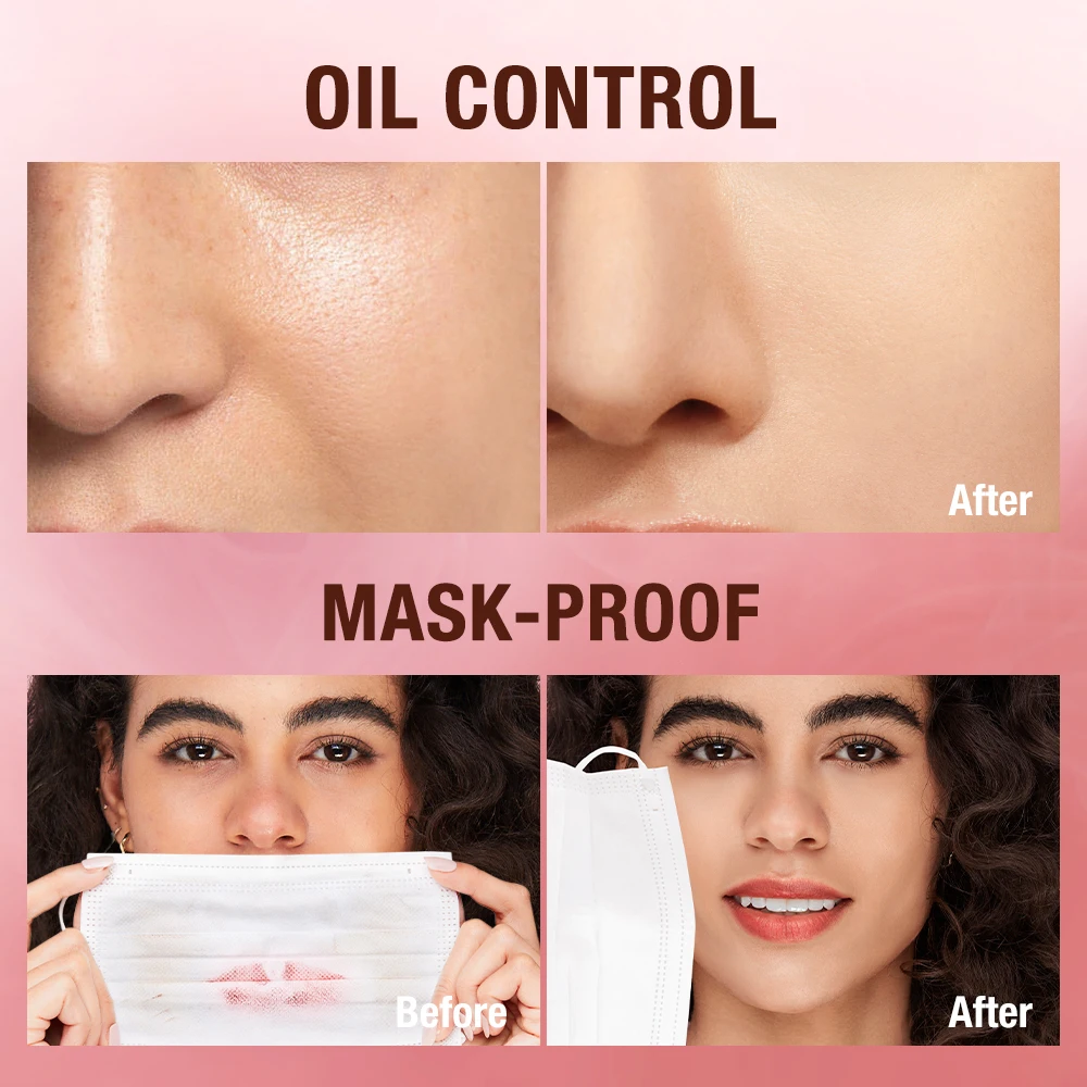 O TWO O Face Powder Oil-control 24 Hours SPF 30 PA+++ Long Lasting Waterproof Matte Face Makeup Cosmetic Setting Compact Powder - Image 3
