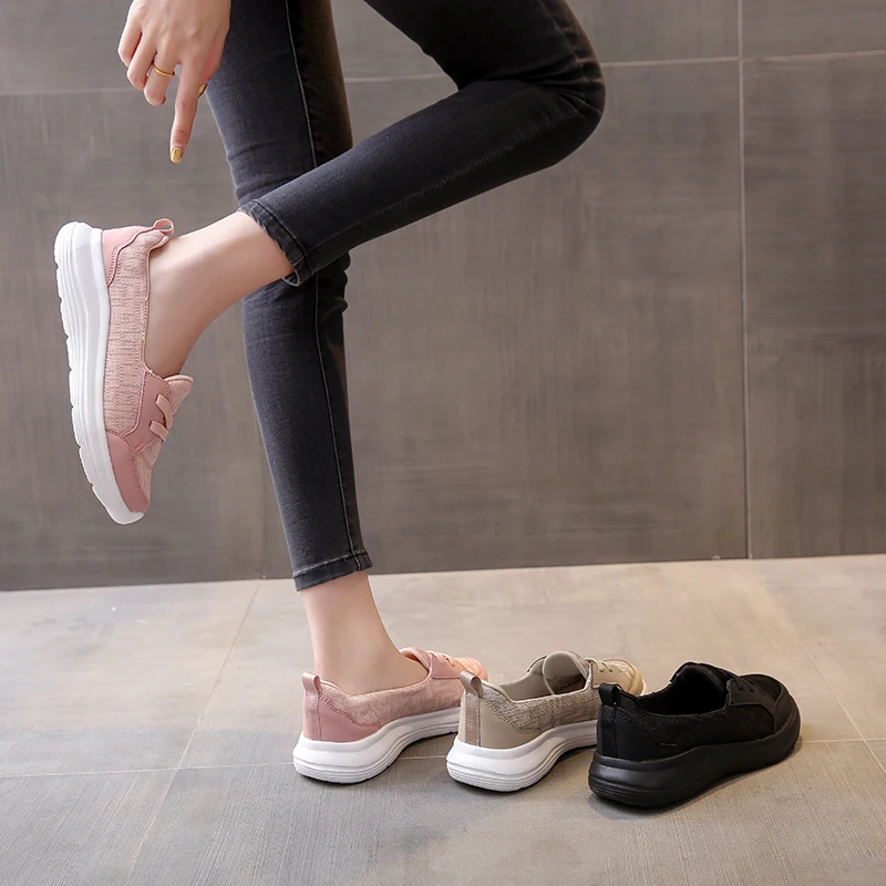 2023New Women's Shoes Summer Fashion Flat Lazy Sneakers Breathable Comfortable Light Shallow Mouth Slip-on Non-slip Casual Shoes - Image 4