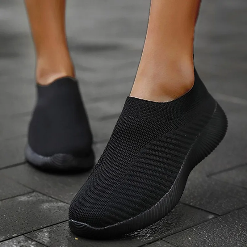 Women Sneakers Fashion Outdoor Woman Shoes Walking Sneaker Women Slip On Sock Shoes Platform Women's Sneaker Zapatos De Mujer - Image 2