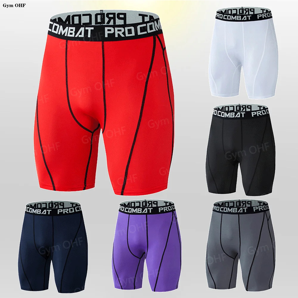 Running Tights Men Shorts Sports Leggings Compression Pants Jogging Fitness Gym Long Trousers Men Yoga Skinny Shorts Slim Summer - Image 4
