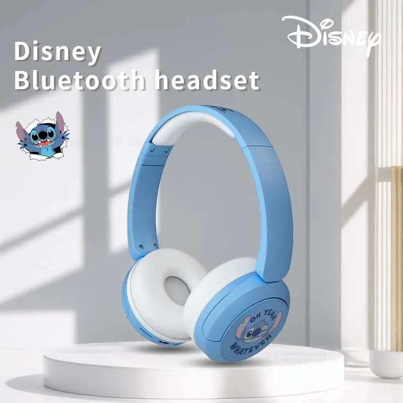 New Disney Lilo & Stitch Wireless Bluetooth Headphones X6 HIFI Sound Stereo Foldable Headsets with Mic for Kids Anime Cartoon - Image 2