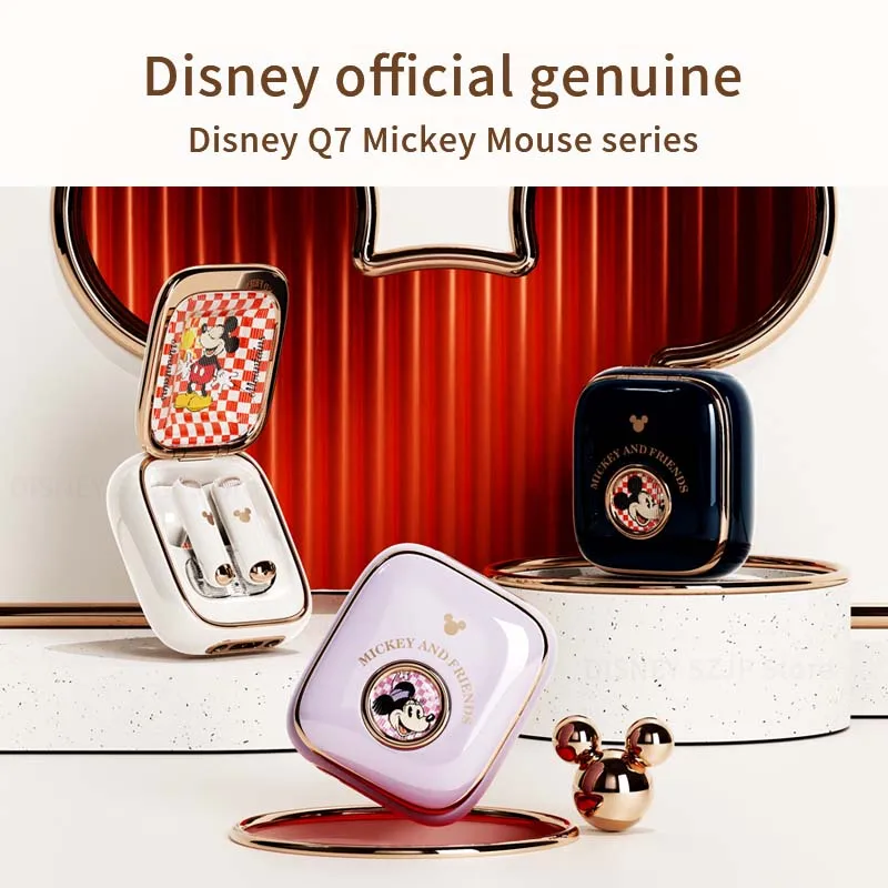 Disney Q7 Mickey Minnie Bluetooth Earphones HIFI Sound Wireless in-ear Sports Waterproof Headset Long Standby Noise Reduction - Image 2