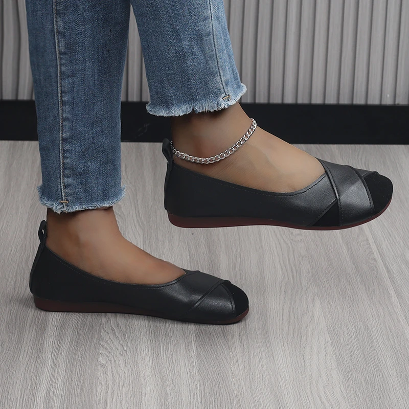 Women's Flats Shoes Loafers Casual Barefoot Moccasin Woman Slip-on Comfortable Spring Elegant Low Heels - Image 6