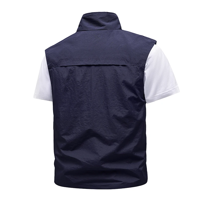 New Spring Men Outdoor Casual Vests Mens Summer Waterproof Breathable Fishing Waistcoat Mens Autumn Fashion Vest Jacket Male - Image 5