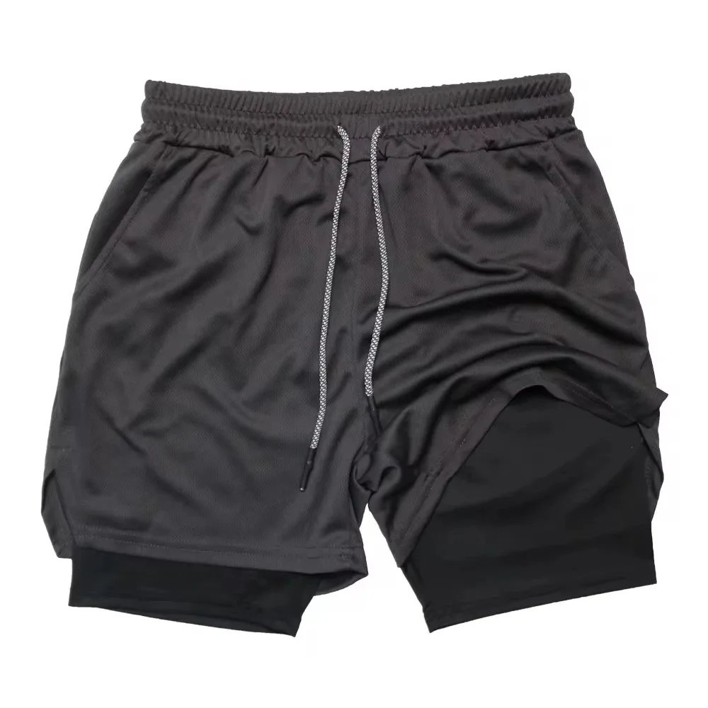 Men'S Performance Sports Shorts Fitness Gym Training Two-In-One Double-Layer Shorts Casual Outdoor Quick-Drying Running Shorts - Image 5