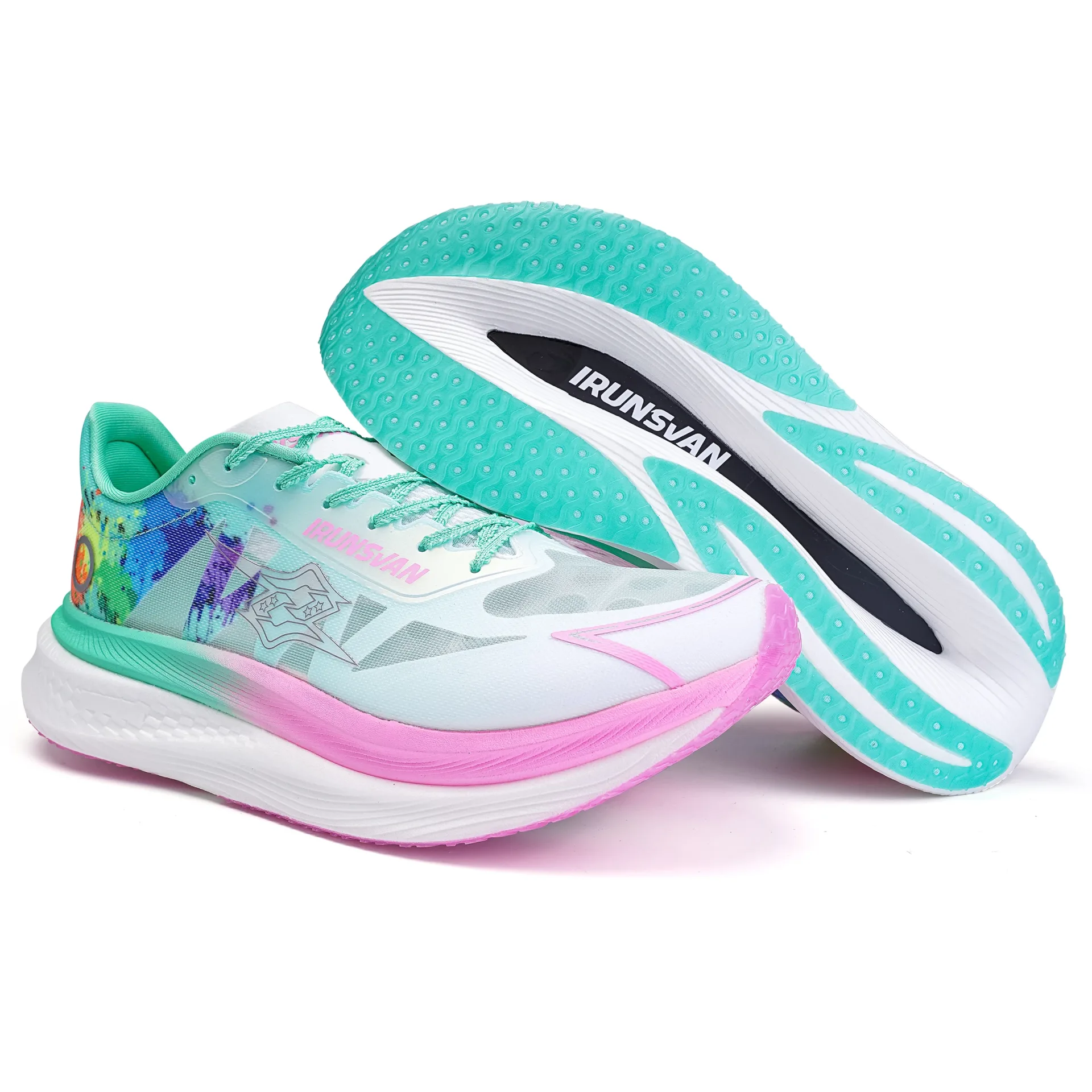 2024 Carbon Plate Running Shoes for Men & Women - Lightweight Marathon Racing Shoes with Nylon Plate & Cushioned Sole - IRUNSVAN - Image 6