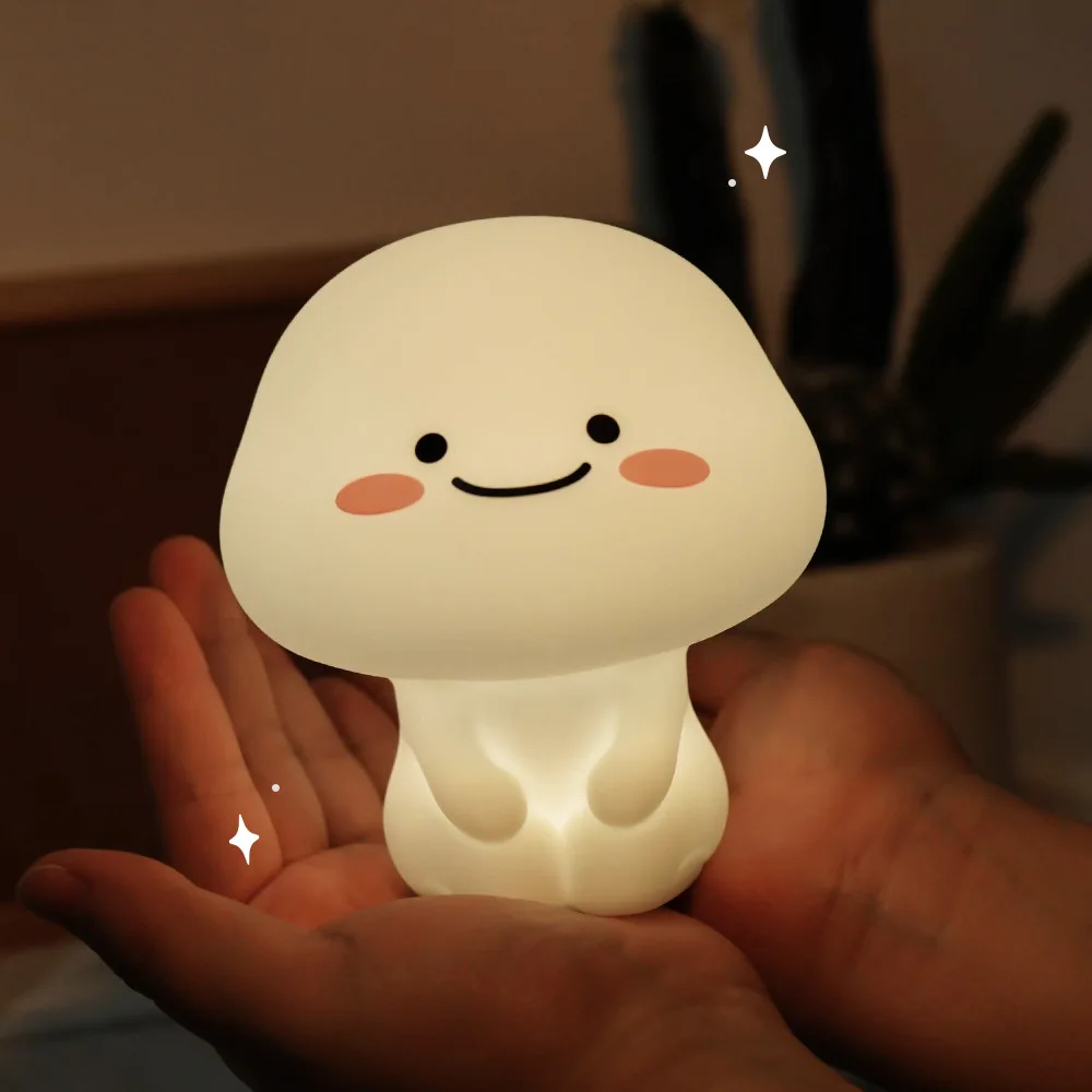 Cute Baby Night Light Dimmable Usb Charging Bedroom Bedside Nightlight Skin-friendly Eye Care Kid Lamp Gift Childen Kawaii Home - Image 2