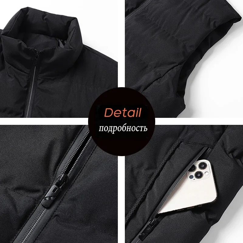 8XL Spring Men Casual Sleeveless Vests Jacket Mens Autumn Winter Warm Windproof Waistcoat Men Fashion Outwear Vest Jackets Male - Image 6
