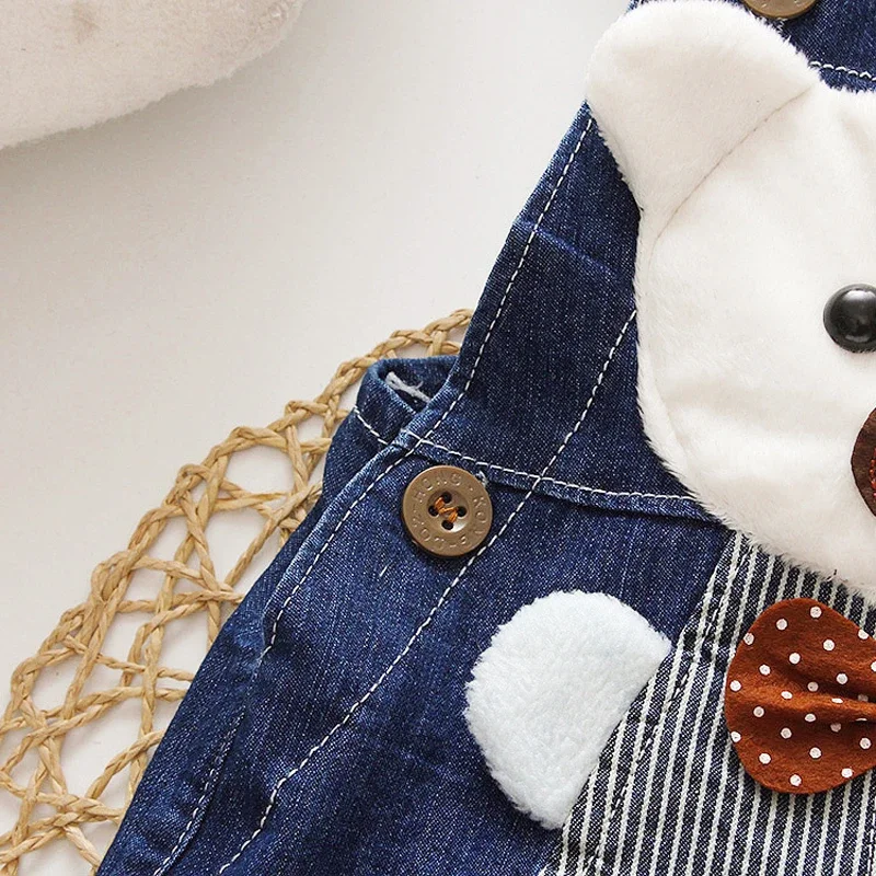 DIIMUU Summer Overalls Shorts Boys Girls Denim Jumpsuits Toddler Clothes Cartoon Boy Casual Jeans Playsuits Baby Bottom Clothing - Image 4